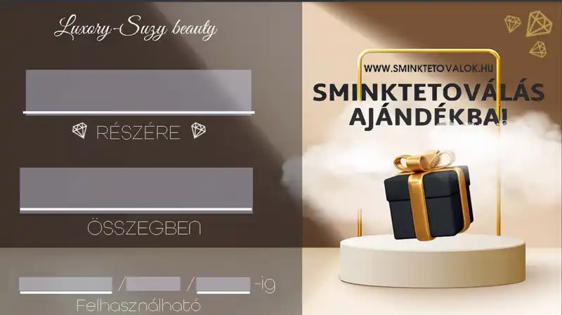 Sminktetoválás ajándék utalvány